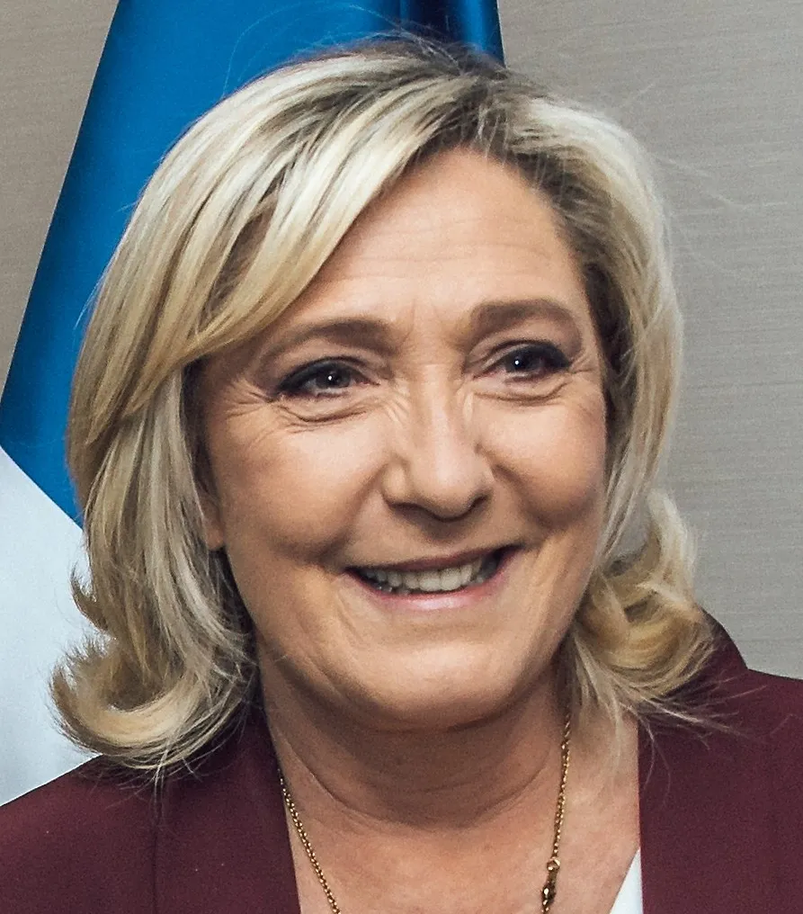 Marine Le Pen tijdens een politieke top in Madrid in 2022.